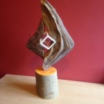 Synergy, mixed wood & lacquer 19"