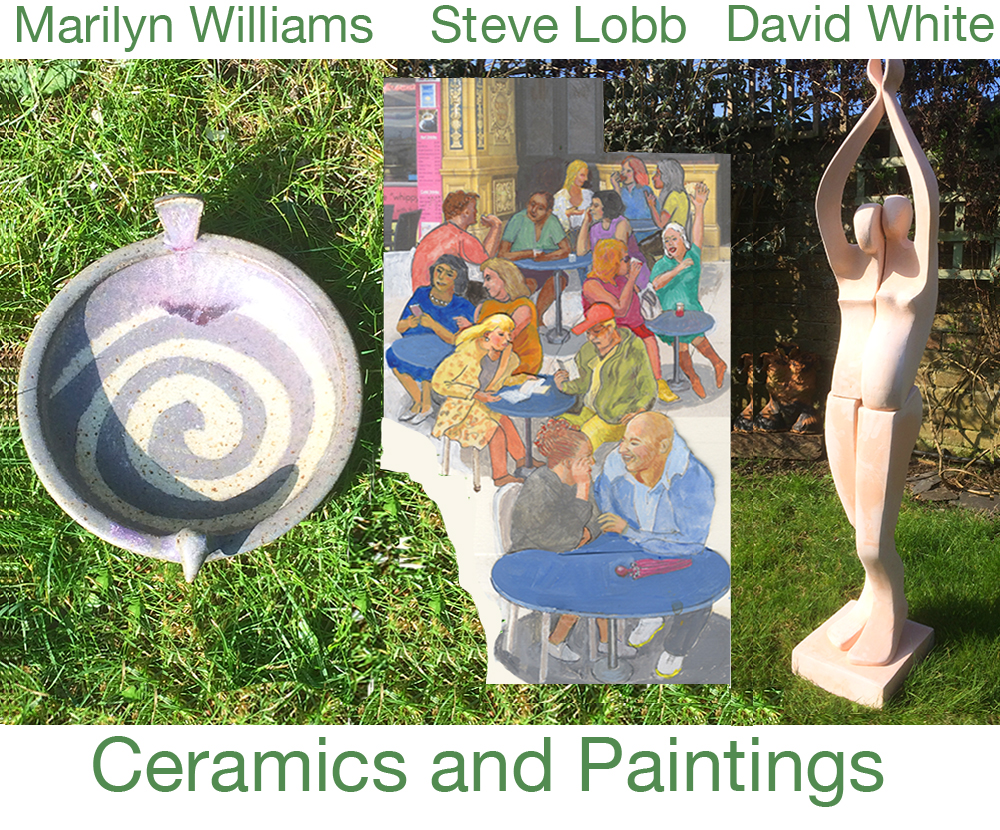 Ceramics and Paintings - Marilyn Williams, David White and Steve Lobb at Pie Factory Margate