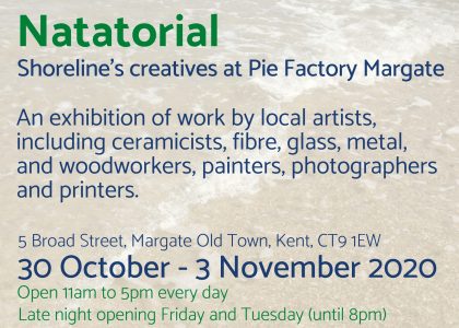 Natatorial exhibition by Shoreline Creatives at Pie Factory Margate