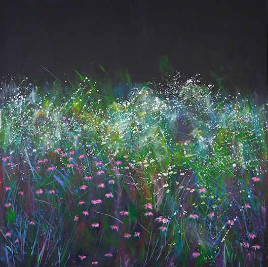 Clair Meyrick, Alice Meets Wednesday III, Acrylic on Canvas 2024 @ Pie Factory Gallery