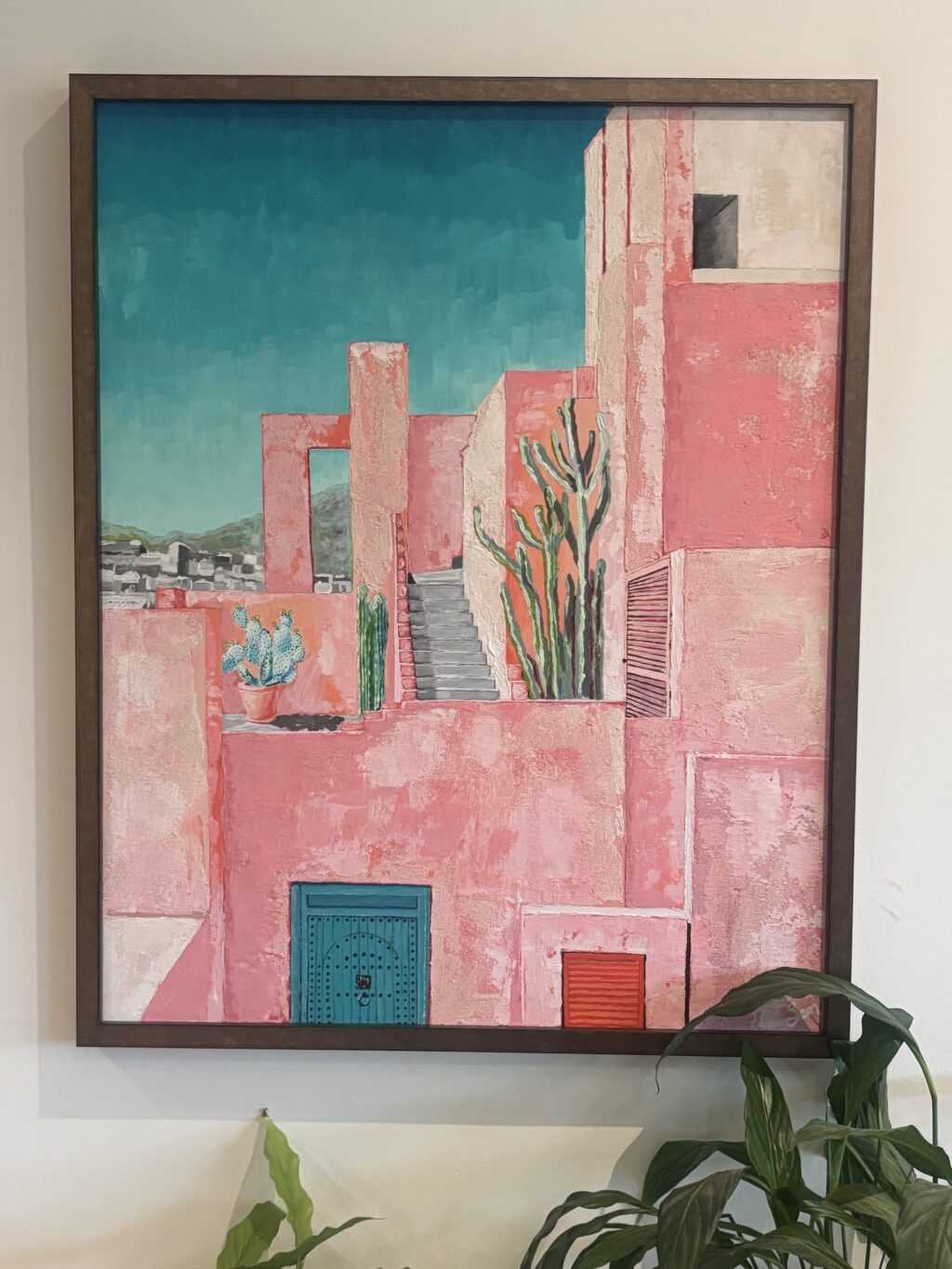 Moroccan Pink, Sam d'Amato, 2025, Acrylic on Canvas @ Pie Factory Margate