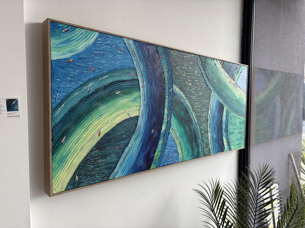 Seas of Change, Sam d'Amato, 2026, Acrylic on Canvas @ Pie Factory Margate